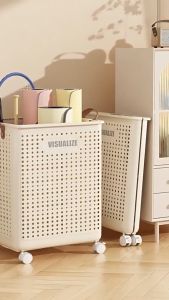 Folding Laundry Basket Multifunctional Dirty Clothes Basket Household Large-Capacity Storage Sundries Bathroom Storage