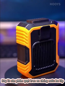 Quạt điều hòa đeo hông quạt gài thắt lưng Pin 4000mAh có thể sạc dự phòng di dộng đeo cổ ra ngoài trời có thể sạc lại quạt điện mini ngoài trời