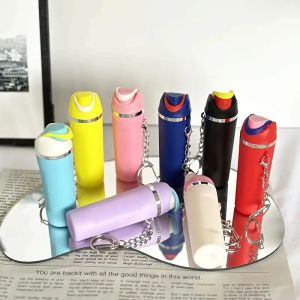 Cute Mini Cup Keychain Compatible with Owala Water Bottle Tumbler Cup Lip Balm Holder Keychain