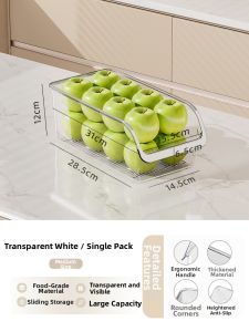 Food-grade Refrigerator Organizer for Fruit Eggs Drinks Storage