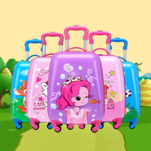 New 18 Inch Childrens Girl Carry-on Small Cabin Travel Pink Suitcases With Wheels Kids Boy Trolley Roller Luggage Bag Check-in Case Baggage Free Shipping