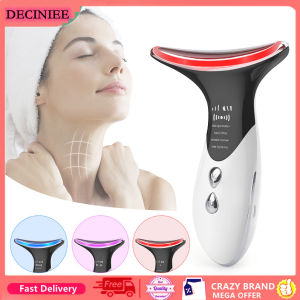 DECINIEE Neck Anti Wrinkle Face Lifting Beauty Device LED Photon Therapy Skin Care EMS Tighten Massager Reduce Double Chin Wrinkle Removal