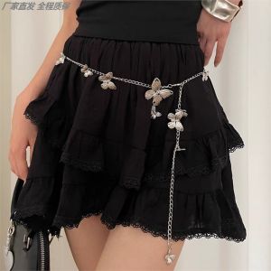 Handcrafted Bohemian Vintage Blue Waist Belt for Women Fashionable Summer Autumn Accessory Elegant Waist Chain Belt