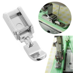2PCS Zipper Sewing Machine Presser Foot for Low Shank Snap on Singer Brother Babylock Janome