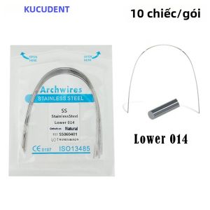 10 Chiếc Nha Khoa Chỉnh Nha Thép Không Gỉ Vòm Bộ Dây Tròn Tự Nhiên/Hình Chữ Nhật Dành Cho Người Lớn Nha Khoa Chỉnh Nha Niềng Răng Chất Liệu