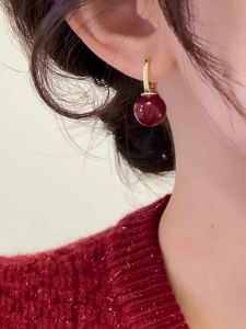 WENXI | Red Luxury Pearl Earrings