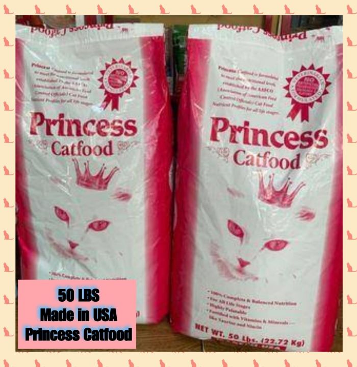 Princess Cat Food 1 sack 22.72 KG 50 LBS Made in USA Original 100