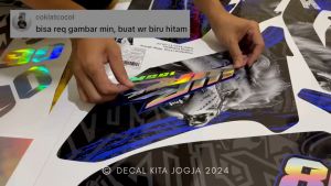 Decal stiker WR 155 Fullbody Terbaru Desain Custom Singa Stiker Decal WR155 D-C8-052