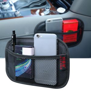 Multi-use Leather Oxford Fabric Mesh Bag: The Ultimate Auto Interior Organizer