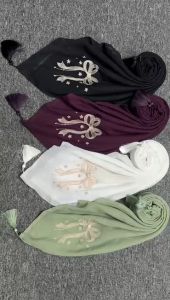 HIJAB SEGI EMPAT PARIS JAPAN PITA BORDIR TERBARU