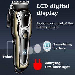 Kemei KM-1990+PG Hair Clipper: A Professional Electric Trimmer for Men