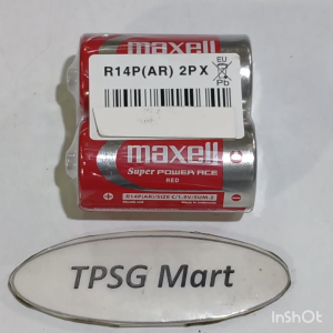 Pin C Maxell Super Power R14 SIZE C /1.5V - SUM-2 (R14UT/2S) / Giá bán: 1 Cặp (2 Viên)