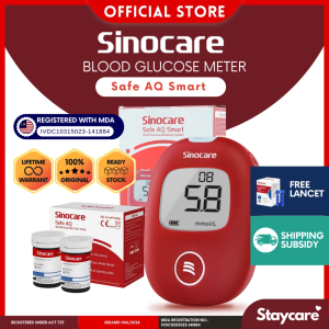 [𝐌𝐃𝐀 𝐀𝐏𝐏𝐑𝐎𝐕𝐄𝐃] BEST SELLING: Sinocare Safe AQ Smart Blood Glucose Meter