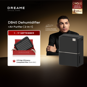 [GRAND LAUNCH] Dreame DB40 Smart Inverter Dehumidifier 40L/Day with App Control Ultra Quiet Energy Saving & Rapid Dry