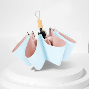 Womens Sun Umbrella UV Protection Colorful Foldable Sunny Rain Two-use Sunshade Umbrella High Aesthetic Value