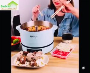 NỔI LẨU THANG MÁY THÔNG MINH TỰ ĐỘNG NÂNG HẠ NHÚNG - VỚT THỨC ĂN MTOY. NỒI ĐA NĂNG CÓ THỂ HẤP CHIÊN NINH LUỘC VÀ NẤU CƠM TÁCH ĐƯỜNG "BAHAMAR" Với 1 nút bấm hạ chìm thực phẩm vào nước lẩu và nâng thức ăn lên gắp dễ dàng