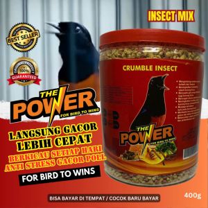 The power crumbel insect mix spesial pakan pengacor pendobrak energi - 400gram