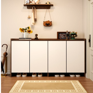 Solid Wood Shoe Cabinet Modern Luxury Design HDB Condo Landed Custom All Sizes Professional Delivery