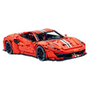 CaDA | Customized Remote Controlled 488 Black Warrior Car Model Kit