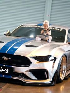 Robot Mechanical Man Modification Car Stickers Sunshade Performance Decals for Mustang Front Windshield And Rear Window Decoration