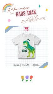 My In Baju Kaos Anak Laki Laki Tangan Pendek Motif Dino Rawrsome K110