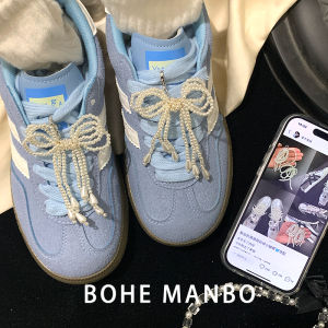 หัวเข็มขัดรองเท้าสตรีทสไตล์เกาหลี กระดุมไข่มุก ริบบิ้นไข่มุก ตกแต่งรองเท้า สไตล์เรียบง่าย ดีไซน์สุดเก๋