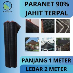 PARANET 90% GRADE A LEBAR 2 METER JAHIT TERPAL + RING ( ECERAN ) Peneduh Anti UV