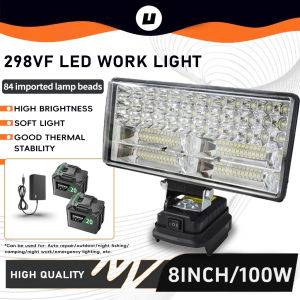 8“ Cordless LED Work Light Flashlight Electric Spotlight Lithium Battery Outdoor Floodlight Emergency Light Camping Light 露营灯
