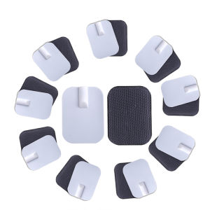 แผ่นอิเล็กโทรดเจลพัลส์แบบมีกาวในตัวแผ่นเจลนำไฟฟ้าสำหรับกระตุ้นกล้ามเนื้อนับสิบแผ่นเครื่องจักรไฟฟ้าอิเล็กโทรด