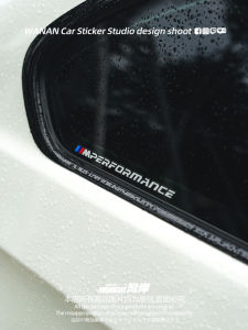 Bayshore Car Stickers Reflective Waterproof for BMW M PERFORMANCE Triangle Window Side Window Decals No Fading