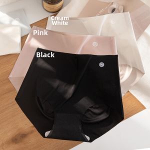 JIAZINI | Ice Silk Seamless High-Waist Tummy Control Thin Quick-Drying Womens Panties 2026 New Triangular Shorts
