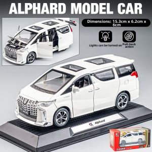 ZIOMIYSTAR | Toyota Alphard MPV Business Model Childrens Toy Car 1:24 Metal Display