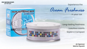 Air Spencer Car Freshener Eikosha Can Type Cartridge Jasmine and Vanilla Marine Squash