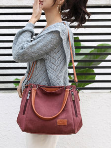 New Large Capacity Retro Crossbody Canvas Bag
