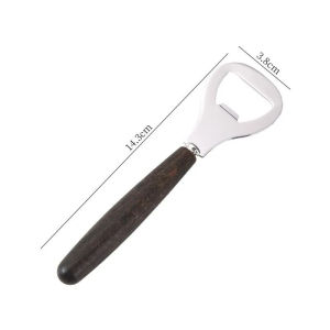 (ZYDD01) 1Pcs Bottle Opener Kitchen Party Personalized Gift Wooden Handle Beer Opener