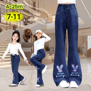 CELANA JEANS CUTBRAY BORDIR ANAK PEREMPUAN USIA 1-10 TAHUN CELANA JEANS ANAK IMPORT