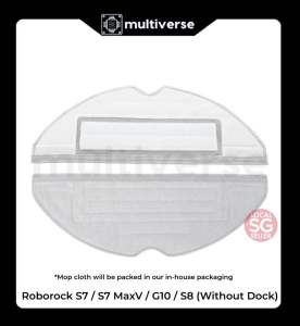 Roborock Saros 10 / S8 Pro Ultra Mop Cloth / S7 / S7 MaxV / G10 Premium Mop Cloth Antibacterial Premium Quality *Local SG Stocks*