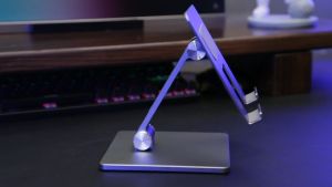 (COD+3 Days Delivery)PS22 Foldable Portable Phone Tablet Holder Metal Adjustable Phone Tablet Stand