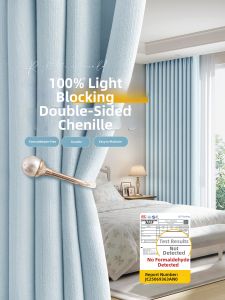 Fully Light Blocking Durable Simple Design Curtains