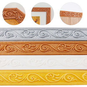 【On Sale】2.3M 3D Foam Wallpaper Border Waist Line Sticker Waterproof Self Adhesive Wall Edge Strip Stickers