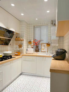 Kitchen Cabinet Door Stickers Self Adhesive Waterproof Wall Paper Furniture Renovation Film Nordic Style PVC Flat Surface