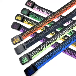 Thắt lưng vải canvas Foru phong cách Hiphop dây nịt lưng Y2k cá tính nhiều màu bản 3.8cm TL20