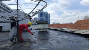 Asphalt emulsion aspal cair for waterproof anti bocor untuk beton baja besi kayu dan kubah