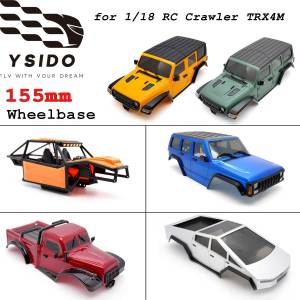 155mm Wheelbase Hardtop Body Shell Kit for 1:18 RC Crawler TRX4M Bronco Defender | ABS Plastic/Nylon Texture Upgrade Parts