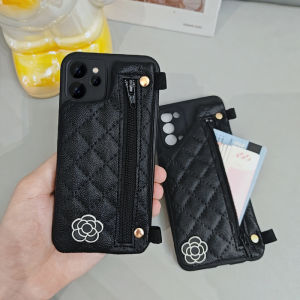 Summer Small Fragrance Style Silicone Phone Case for OPPO Reno 14/13 A97/A96/A95 Multi-Function Coin Purse A58/A1A3XA2M A5Pro Crossbody Chain Full Cover Anti-Fall K9S