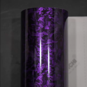 ROLL 152Cm Sticker FANCHI ID-2811 PET Gloss Forged Carbon Purple / ROLL