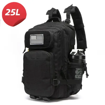 25L/50L Waterproof with 2 Bottle Holders Backpack Gym Outdoor Travel Hiking Fishing Trekking Backpacks 13inch Laptop Bag