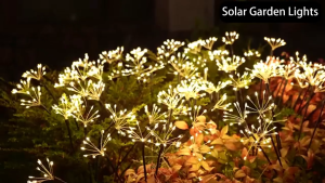 Solar Garden Lights 360 LED Solar Firework Lights Garden Lights Solar Powered Waterproof Solar Outdoor Lights for Yard