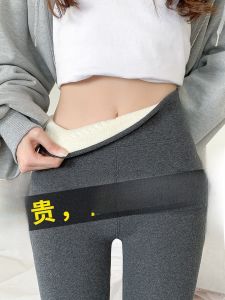 miiow | Thickened Fleece High-waist Womens Leggings Autumn Winter New Style Tight Fit Thermal Cotton Pants Extra Thick Warm Trousers