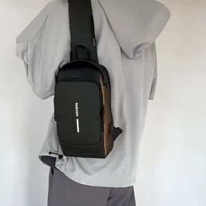 SL113 - TAS SELEMPANG PRIA ANTI AR PREMIUM SLING BAG USB PORT WATERPROOF DISTRO IMPORT SLEMPANG COWOK TERBARU